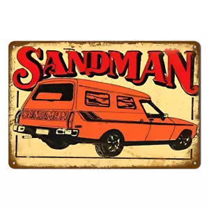 SANDMAN HOLDEN AUTO Tin Metal Sign Rustic Look Vintage Man Cave Car - Picture 1 of 3