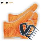 Silicone BBQ Gloves With Bear Claw Meat Shredder