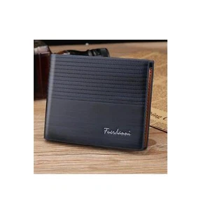 Elegante billetera de cuero para hombre azul tarjeta de crédito bolso de hombre - Imagen 1 de 8