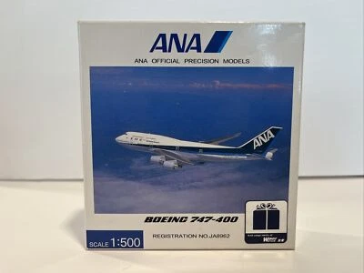 1:500 ANA NH50004 Air Nippon Boeing 747 Airlines Jet Toy Model Die Scale Set - Image 1 of 4