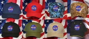 NASA VECTOR MEATBALL LOGO SEAL HAT PATCH CAP FLIGHT CENTER SPACE PROGRAM SHUTTLE - Picture 1 of 18