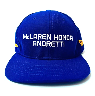 Rare 2017 Rookie Indy 500 Fernando Alonso Mclaren Andretti Snapback Hat - Image 1 of 4