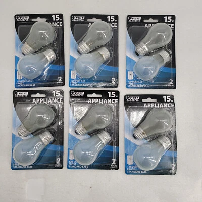 Feit Electric BP15A15/2  15W Appliance Frost ( 6 x Of 2 Pack Light ) - 9278 - Image 1 of 4