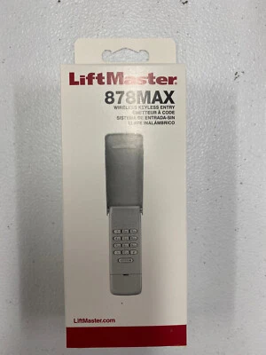 LiftMaster Wireless Keypad 878MAX/877MAX Garage Door Opener - Image 1 of 2