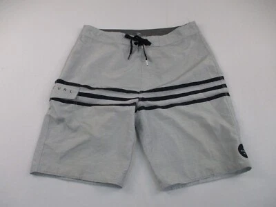 Rip Curl Board Shorts Swim Trunks Men's 33 Gray Stretch Surfing Beach - Image 1 of 4