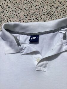 NIKE - White - Cotton - Short Sleeve - Polo Shirt - XXL