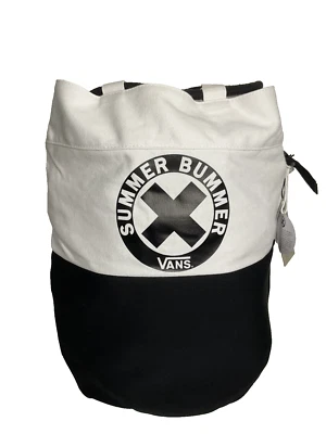 Bolso de Mano Vans X Summer Bummer Playa/Viaje Blanco, Negro Cinch Foto 1 de 4