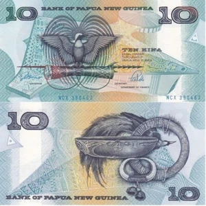 Papua New Guinea - 10 Kina 1989 - 1992 UNC Pick 9b serie NCS Lemberg-Zp - Picture 1 of 1