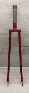 Vintage 70's Raleigh Sprite 27" Front Fork - Red- VGC - Picture 1 of 10