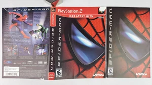 Spider-Man Spiderman Sony PlayStation 2 Cover Art & Manual Original PS2 - Picture 1 of 5