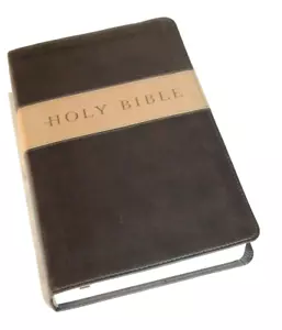 New Living Translation Tyndale House Holy Bible Gift Award Brown Leather Like-#7 - Foto 1 di 12
