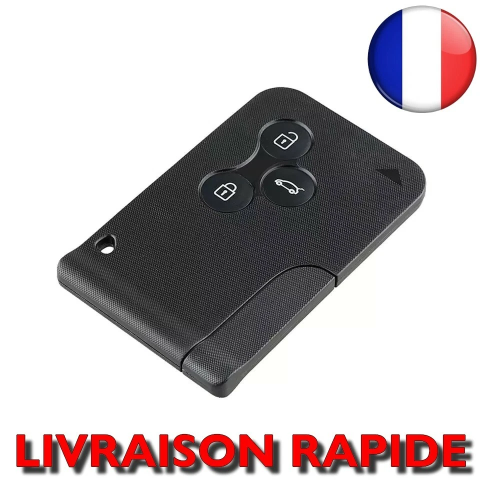 Carte Cle pour Renault Megane 2 Scenic 2 Laguna 2 Clio Coque Case 3 Boutons Card