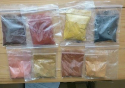 EARTH PIGMENT FOR LUTHIER VARNISH MAKING,25G EACH, 8 COLOURS TO CHOOSE FROM!!
