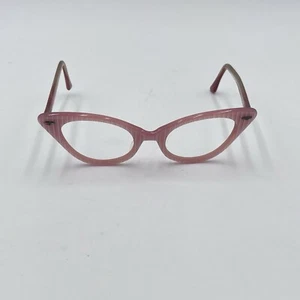 Lunettes à yeux de chat vintage SHURON Nusir bouquet USA - rose - Photo 1/6