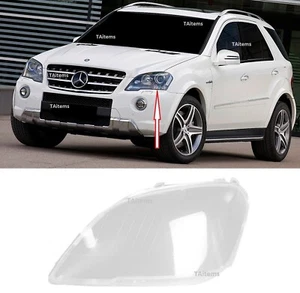 LEFT HEADLIGHT LAMP GLASS LENS COVER LAMPSHADE FOR Mercedes-Benz W164 ML 2008-11 - Picture 1 of 6