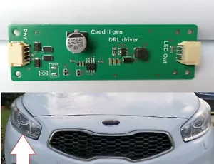 KIA Ceed JD LED Driver DRL Controller Platine zur Reparatur Tagfahrlicht - Picture 1 of 1
