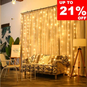 3M LED String Light Fairy Curtain Copper Wire Lamp for Halloween Christmas Party - Picture 1 of 19