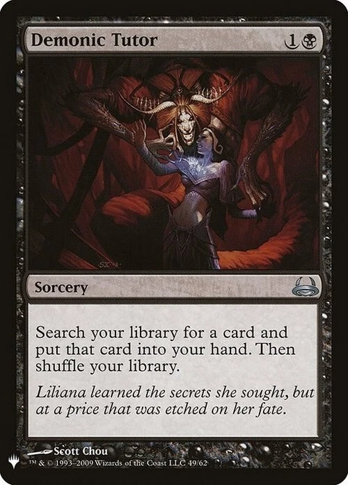 Demonic Tutor ~ Mystery Booster [ NearMint ] [ Magic MTG ] - Image 1 of 1