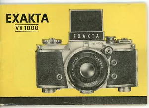 IHAGEE Bedienungsanleitung EXAKTA VX 1000 Kamera User Manual Anleitung (Y6063 - Bild 1 von 1