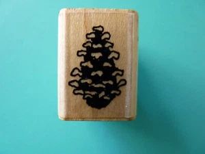 Sello de goma de cono de pino único, pequeñas impresiones - Imagen 1 de 2