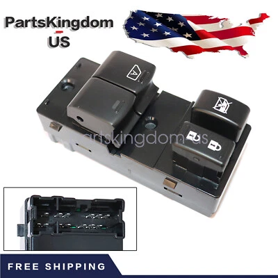 Nuevo interruptor de ventana maestra lado izquierdo izquierdo para Nissan NV1500 NV2500 NV3500 2012-2015 Foto 1 de 4