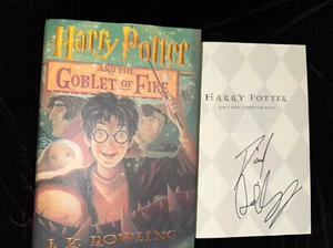 Daniel Radcliffe Signed Harry Potter Goblet Of Fire Book Hard Cover New 1st Ed - Picture 1 of 8