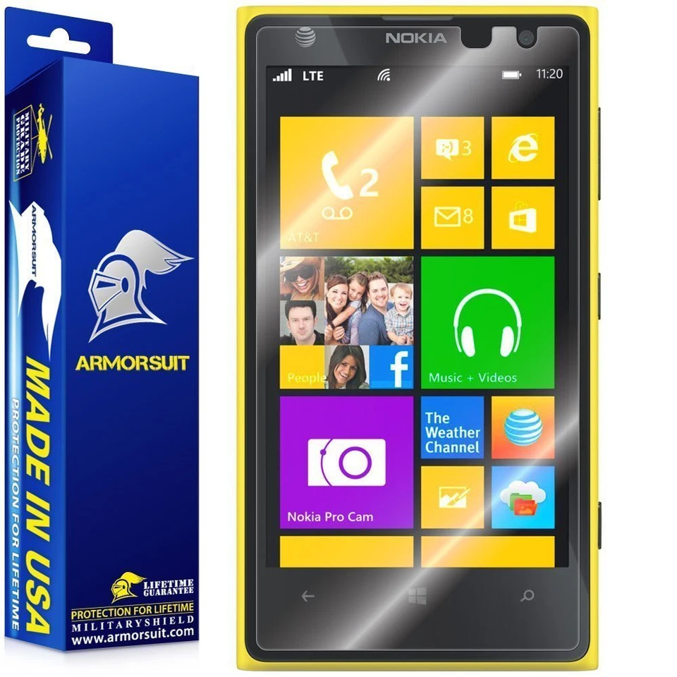[Paquete de 2] ArmorSuit Nokia Lumia 1020 Funda Protector de Pantalla Amigable Foto 1 de 4