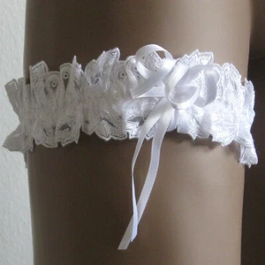 Tirante Millesia Diamante Encaje Elegante Boda Talla Cómoda Blanco - Imagen 1 de 4