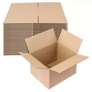 50 pezzi scatole di cartone 12 "x 10"x 8" imballaggio spedizioni cartoni ondulati - Foto 1 di 10