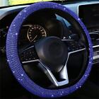 15'' Universal Car Steering Wheel Cover Rhinestone Crystal Auto Decor Accessory
