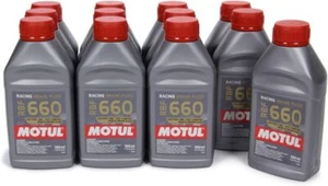 MOTUL RBF 660 RBF660 RACING BRAKE FLUID FACTORY LINE DOT 4 12x 500ML BOTTLES - Picture 1 of 11