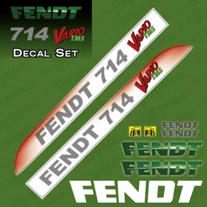 Fendt 714 Vario TMS Tractor Aftermarket Decal Aufkleber Sticker Set - Picture 1 of 3