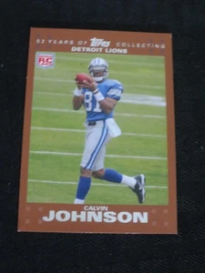 2007 Topps #320 Copper Calvin Johnson Rookie Detroit Lions /2007 - Bild 1 von 2
