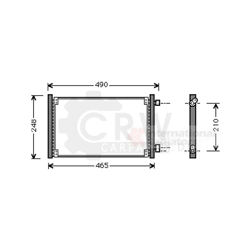 Condensatore Climatizzatore Per Fiat Seicento/600 1.1 0.9 Foto 1 de 1