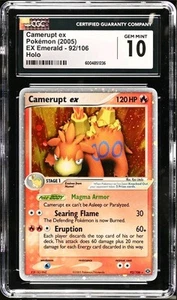 Pokémon Camerupt ex EX Emerald 92/106 Holo Ultra Rare CGC 10 GEM MINT - Picture 1 of 3