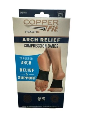 Copper Fit Arch Relief Plus Orthotic Support Adjustable Compression Fit Any Shoe - Image 1 of 4