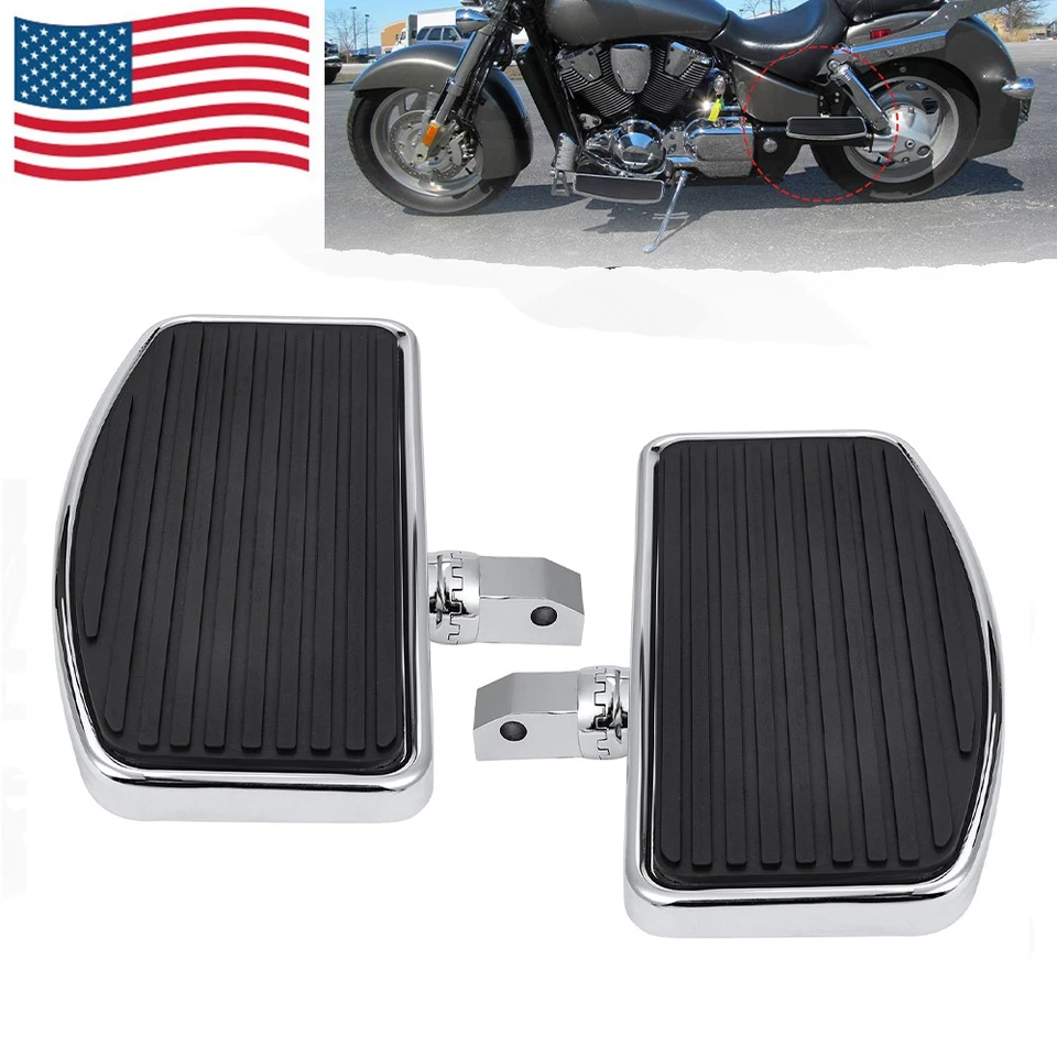 2xFront Rider Footboard Floorboard For Honda Steed VLX 400 600 Shadow VT 600 750 Foto 1 de 4