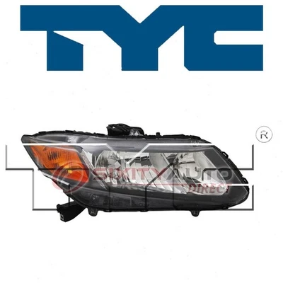 TYC Right Headlight Assembly for 2012 Honda Civic Electrical Lighting Body gx Foto 1 de 4