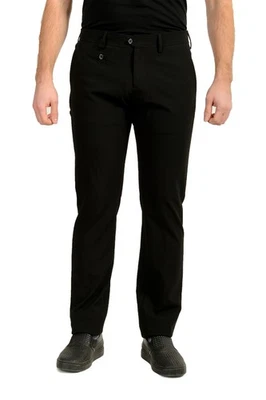 Just Cavalli Men's Black Flat Front Dress Pants US 34 IT 50 - Image 1 of 4
