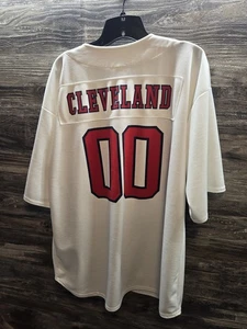 Vintage Hard Rock Cafe Baseball Trikot Erwachsene Large weiß Cleveland Herren XL Vintage  - Bild 1 von 3