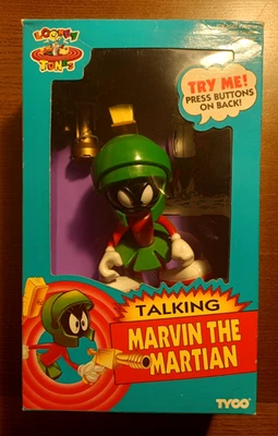Marvin the Martian Talking Figure - Tyco, 1993 - Working, Open Box, Looney Tunes - Image 1 of 4