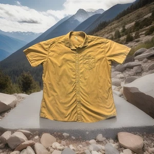 Kuhl Herren Kurzarm XL braun kaki Metallknöpfe Outdoor Wandern Berge - Bild 1 von 11