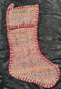 Weltmarkt schwerer gewebter roter Weihnachtsstrumpf  - Bild 1 von 5