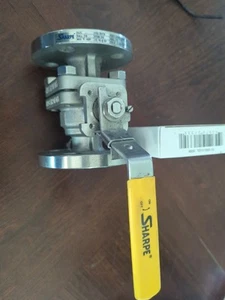 Sharpe 1” 50116 Series 50 / Class 150 Flanged Full Port Ball Valve 316L SS *NEW* - Bild 1 von 4