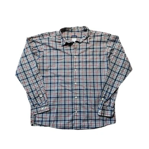 Patagonia Herren Langarmhemd, Knopfleiste, Gr. XL, blau, rot-weiß kariert - Bild 1 von 10