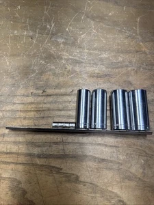 (SET OF 4) Vintage Craftsman 7/8" 13/16" 6 Point 3/8" Drive Deep Socket USA - Picture 1 of 6