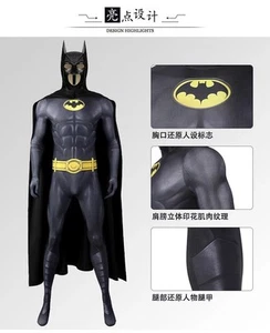Batman Bruce Wayne Cosplay Costume Michael Keaton Bodysuit Handmade In Stock - Picture 1 of 17