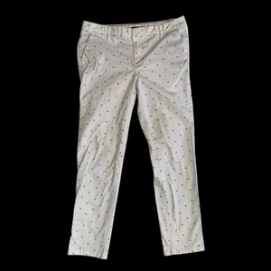 Pantalones chinos blancos Tommy Hilfiger para mujer talla 8 con estampado de anclas - Imagen 1 de 18