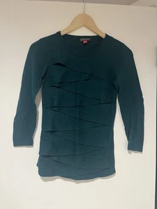 Vince Camuto Pullover Oberteil mit asymmetrischen Details 3/4 Ärmel Damen Größe PXS - Bild 1 von 4