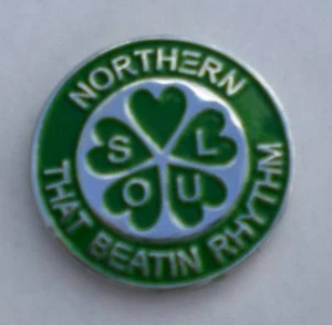 Green Northern Soul That Beatin Rhythm Enamel Pin Badge - Picture 1 of 1